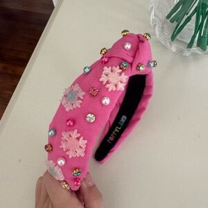 Poppyland Pink Snowflake Embellished Headband for Kids